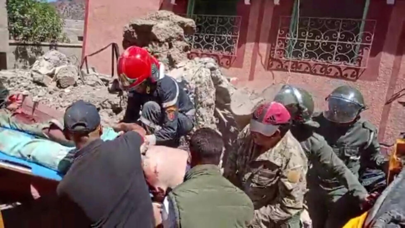 Séisme au Maroc: les secours s'activent, dans un contexte difficile Séisme au Maroc: les secours s'activent, dans un contexte difficile