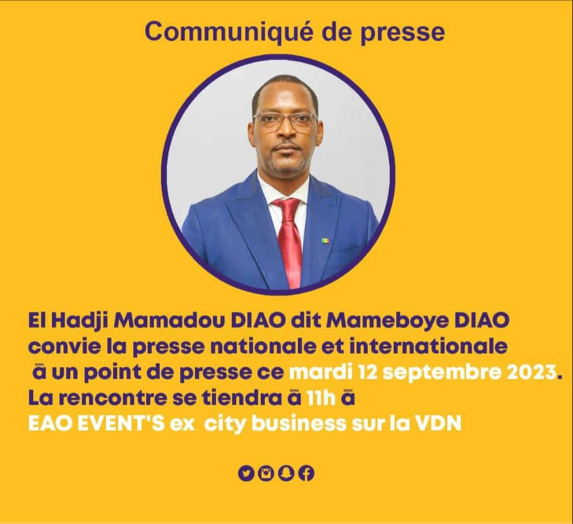 Écarté au profit de Amadou Bâ, Mame Boye Diao, face à la presse mardi