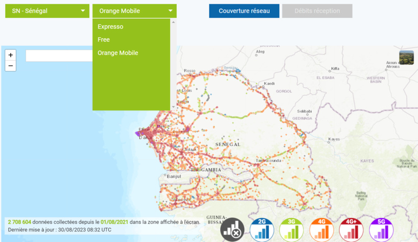 Internet: le Sénégal, meilleur débit qu'en Algérie, au Cameroun et au Burkina Faso Internet: le Sénégal, meilleur débit qu'en Algérie, au Cameroun et au Burkina Faso
