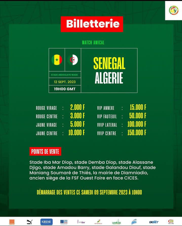 Les tickets du match Sénégal vs Algérie introuvables entre les mains des revendeurs : la Fédération apporte des précisions