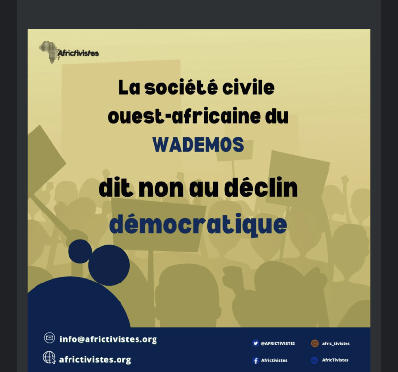 Déclin de la démocratie en Afrique de l’Ouest francophone : la société civile liste ses recommandations Déclin de la démocratie en Afrique de l’Ouest francophone : la société civile liste ses recommandations