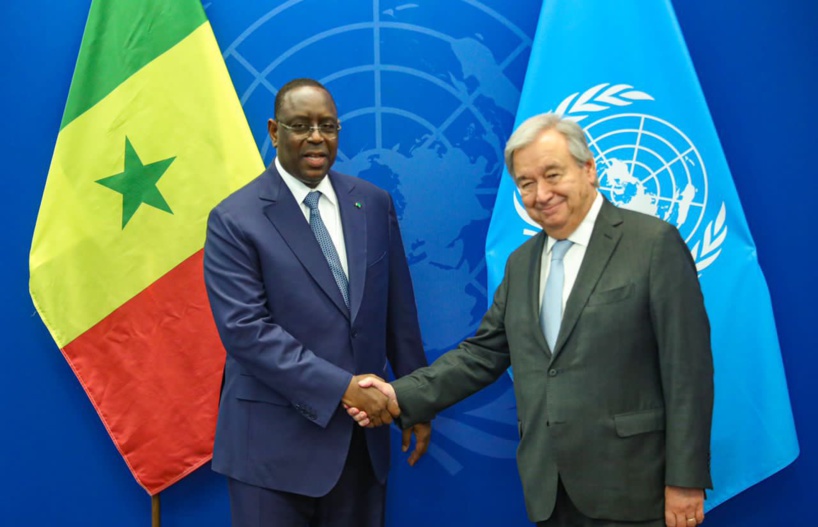 New York : Macky et Guterres échangent sur la situation politico-sécuritaire en Afrique New York : Macky et Guterres échangent sur la situation politico-sécuritaire en Afrique