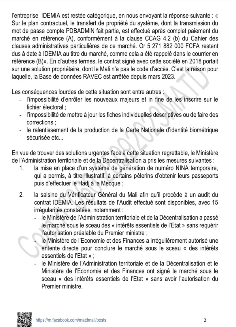 Mali: le gouvernement de transition annonce le report des élections prévues pour février 2024 Mali: le gouvernement de transition annonce le report des élections prévues pour février 2024