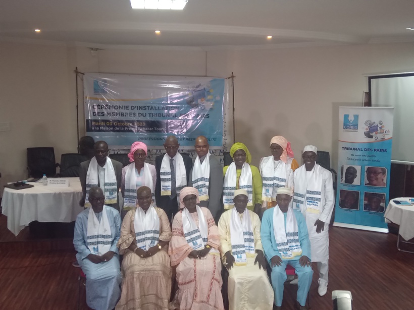 CORED : les 12 membres du tribunal des pairs installés CORED : les 12 membres du tribunal des pairs installés