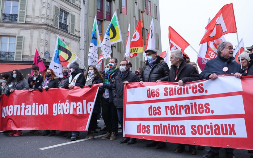 Salaires: 20000 manifestants à Paris, selon la CGT Salaires: 20000 manifestants à Paris, selon la CGT