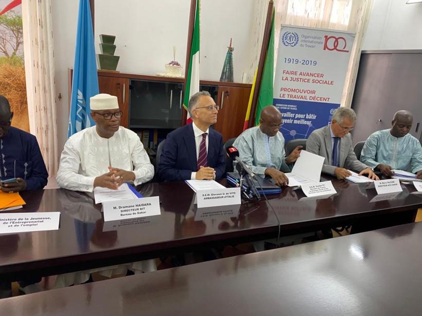 L’Italie en partenariat avec l’OIT lance le programme de création d’emplois décents au Sénégal 
