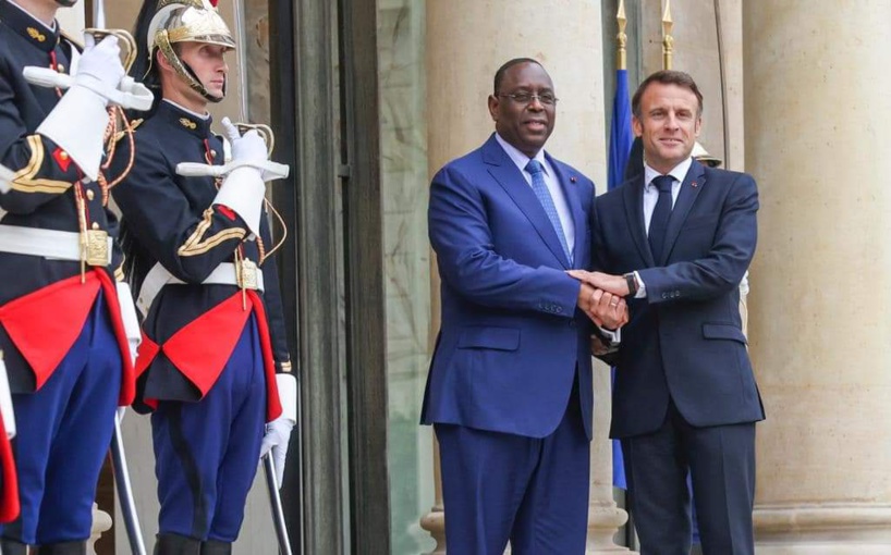 Macky Sall reçu à l'Elysée par Macron Macky Sall reçu à l'Elysée par Macron