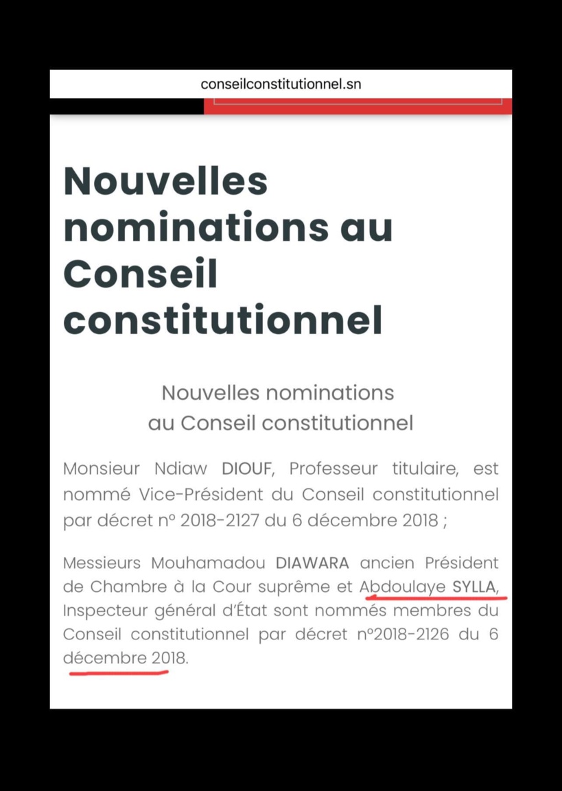 Coup de tonnerre à la CENA : Macky nomme un membre du Conseil constitutionnel à la tête Coup de tonnerre à la CENA : Macky nomme un membre du Conseil constitutionnel à la tête