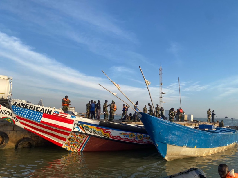 Deux pirogues interceptées mercredi par la Marine sénégalaises: 30 candidats interpellés Deux pirogues interceptées mercredi par la Marine sénégalaises: 30 candidats interpellés