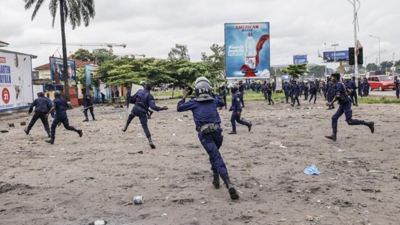 RDC: des affrontements entre la police et les manifestants de l'opposition à Kinshasa RDC: des affrontements entre la police et les manifestants de l'opposition à Kinshasa