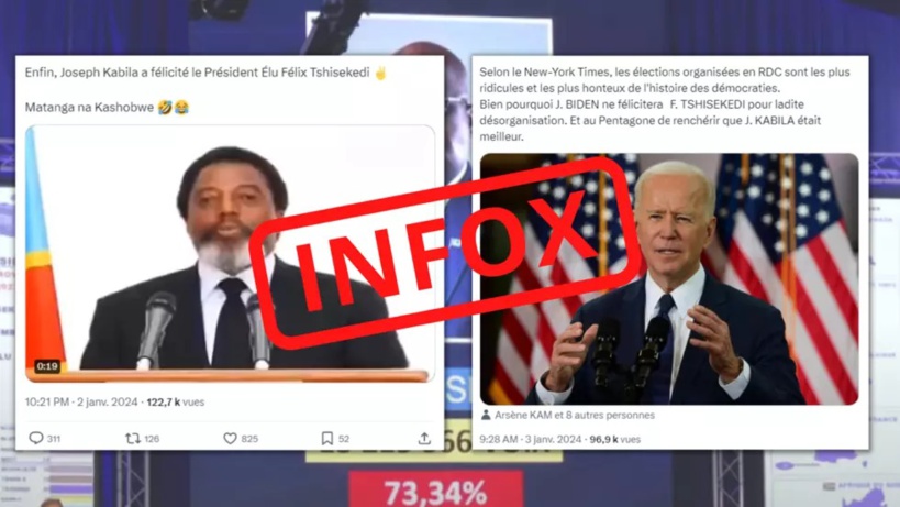 RDC: la désinformation se poursuit dans le sillage de la présidentielle