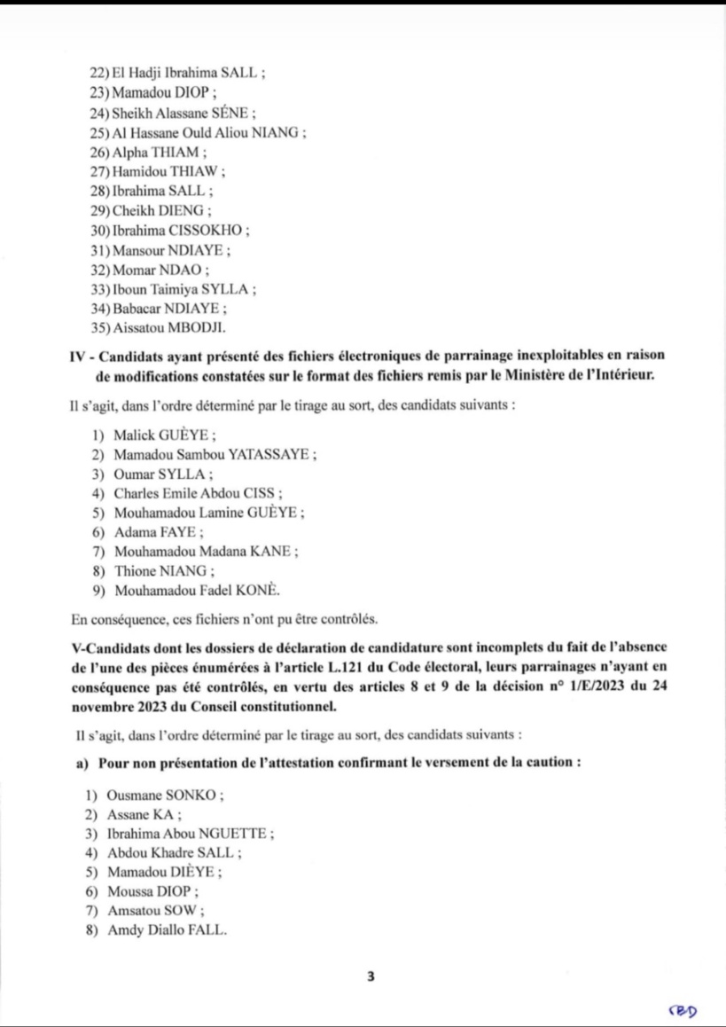 Contrôle de parrainage : le Conseil constitutionnel fait le bilan de la première phase (Documents) Contrôle de parrainage : le Conseil constitutionnel fait le bilan de la première phase (Documents)