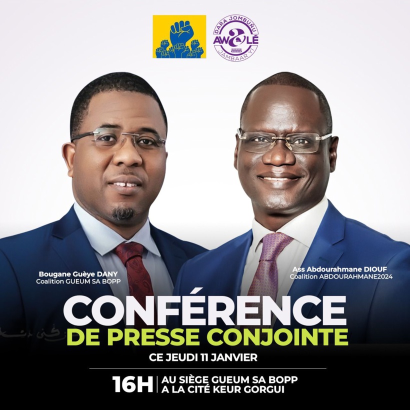Présidentielle 2024: Vers une Alliance Bougane-Abdourahmane Diouf ? Présidentielle 2024: Vers une Alliance Bougane-Abdourahmane Diouf ?