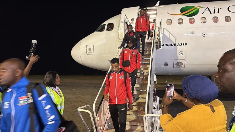 CAN 2023 : l’équipe de la Gambie est arrivée à Yamoussoukro