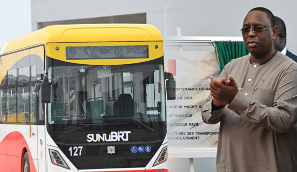 "La mise en service du BRT se fera après le mois de février", selon Macky Sall