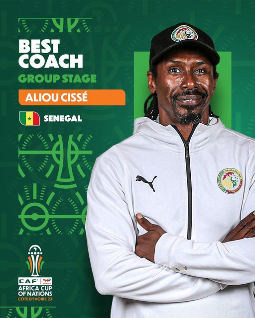 CAN 2023 : Aliou Cissé est élu meilleur entraîneur de la phase de groupe