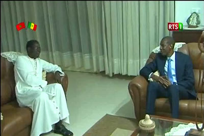 Abdoulaye Daouda Diallo chez le nouvel Archevêque de Dakar