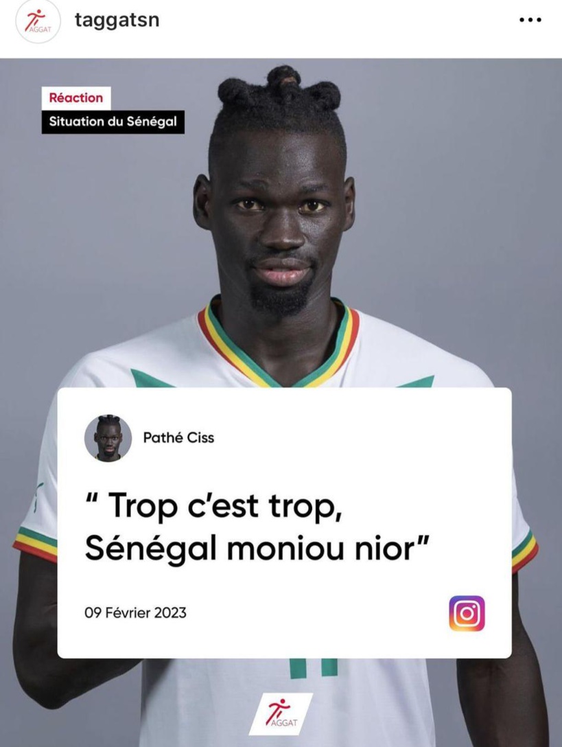 Violence contre les manifestants : l'international Pathe Ciss se prononce Violence contre les manifestants : l'international Pathe Ciss se prononce