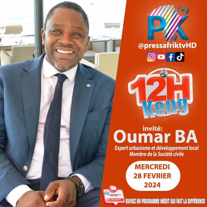 🔴Suivez en Direct le bloc d’informations MidiKeng avec Oumar Ba, expert urbanisme et développement locale membre de la société civile 🔴Suivez en Direct le bloc d’informations MidiKeng avec Oumar Ba, expert urbanisme et développement locale membre de la société civile
