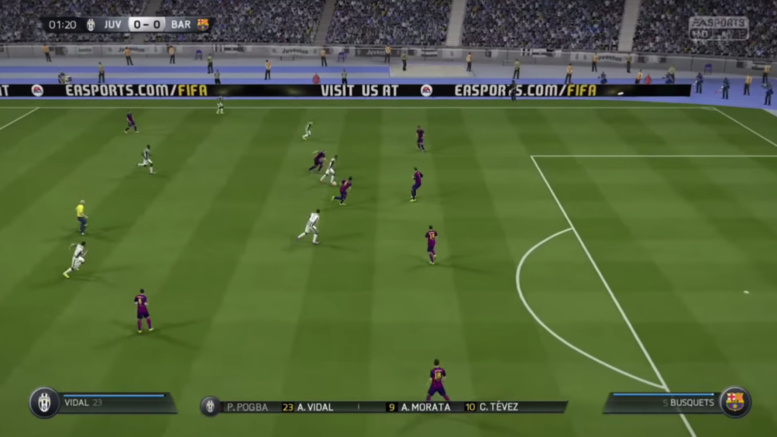 Juventus vs Barça : FIFA 15 annonce une victoire 3-0 des Turinois !