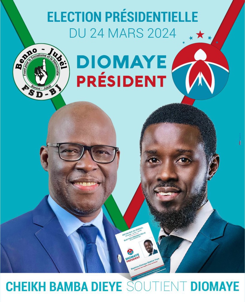 Cheikh Bamba Diéye rejoint la coalition Diomaye Président