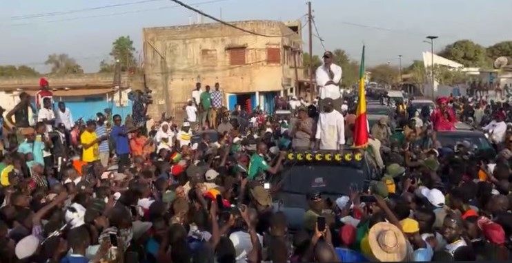 Campagne électorale : Sédhiou dans la ferveur de l'accueil de la caravane Diomaye président