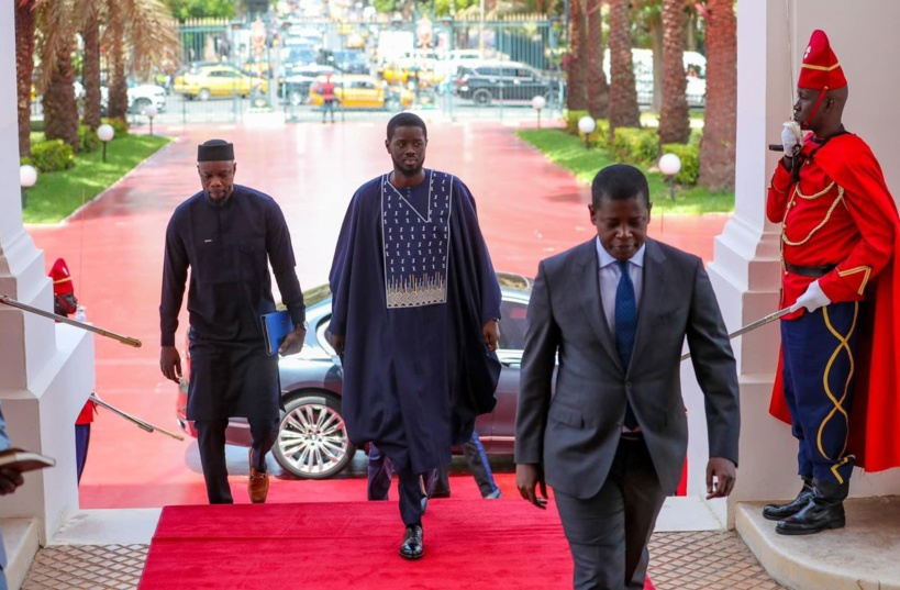 Bassirou Diomaye Faye et Ousmane Sonko au palais : les photos de l'audience