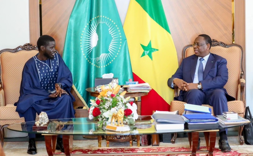 Bassirou Diomaye Faye et Ousmane Sonko au palais : les photos de l'audience