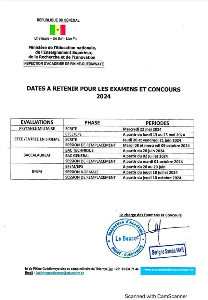 Examens et concours 2024 : les dates à retenir