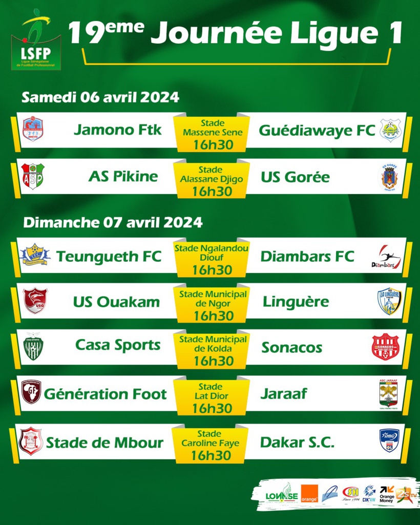 Ligue 1 : choc Génération Foot – Jaraaf, Jamono Fatick pour freiner Guédiawaye FC Ligue 1 : choc Génération Foot – Jaraaf, Jamono Fatick pour freiner Guédiawaye FC