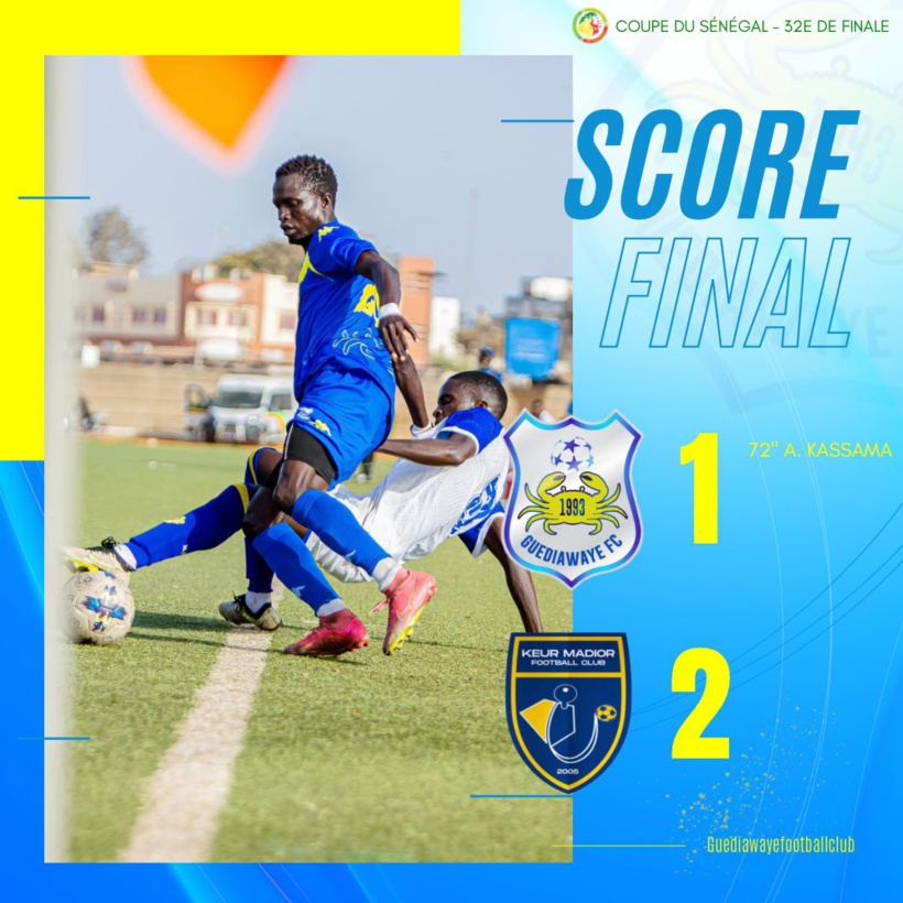 Coupe du Sénégal : Keur Madior élimine Guédiawaye FC, Génération Foot s’impose devant Sonacos Coupe du Sénégal : Keur Madior élimine Guédiawaye FC, Génération Foot s’impose devant Sonacos
