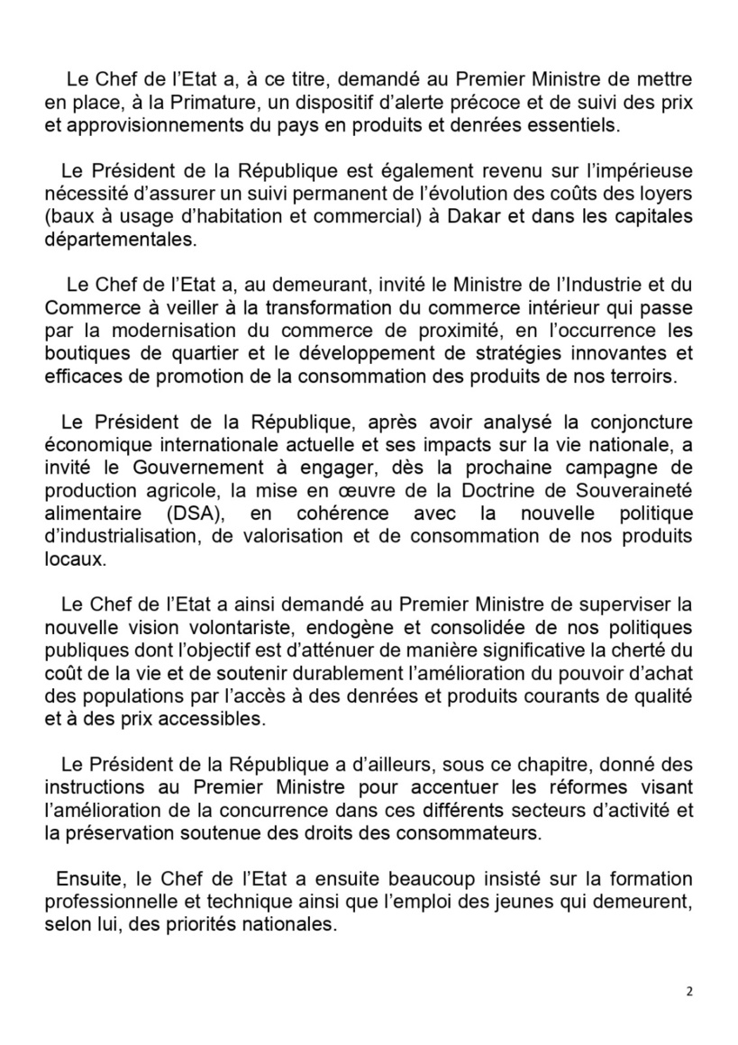Communiqué du Conseil des ministres du mercredi 24 avril 2024 Communiqué du Conseil des ministres du mercredi 24 avril 2024
