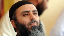 Le chef jihadiste Abou Iyadh, en mai 2012 à Kairouan, en Tunisie. AFP PHOTO / FETHI BELAID