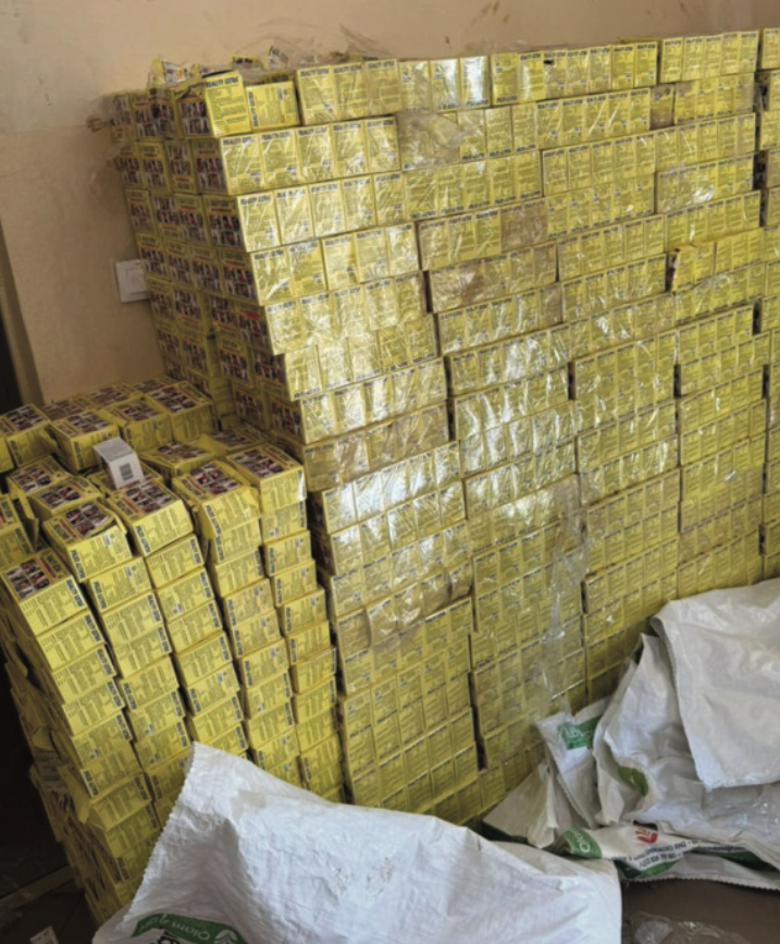 Trafic de faux médicaments à Mbodiene : la Douane fait une saisie de 403 millions de faux médicaments et des cuisses de poulet impropres à la consommation 