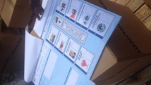 Le bulletin de vote contient les huit noms des candidats qui ont déposé leur candidature à la présidentielle. RFI/Sonia Rolley