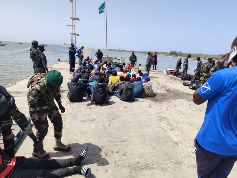 Sénégal: Interception d'une pirogue de 67 migrants par la Base Navale Nord au large de Saint-Louis