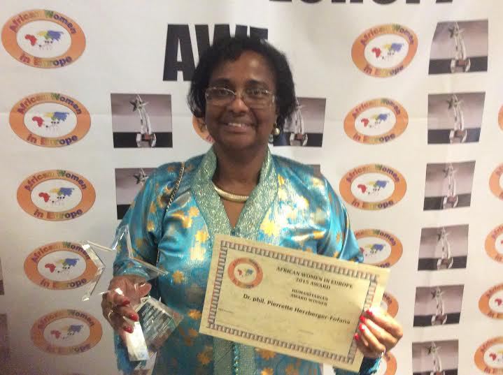 Prix de la Femme Africaine en Europe 2015 au Dr Pierrette Herzberger-Fofana à Genève