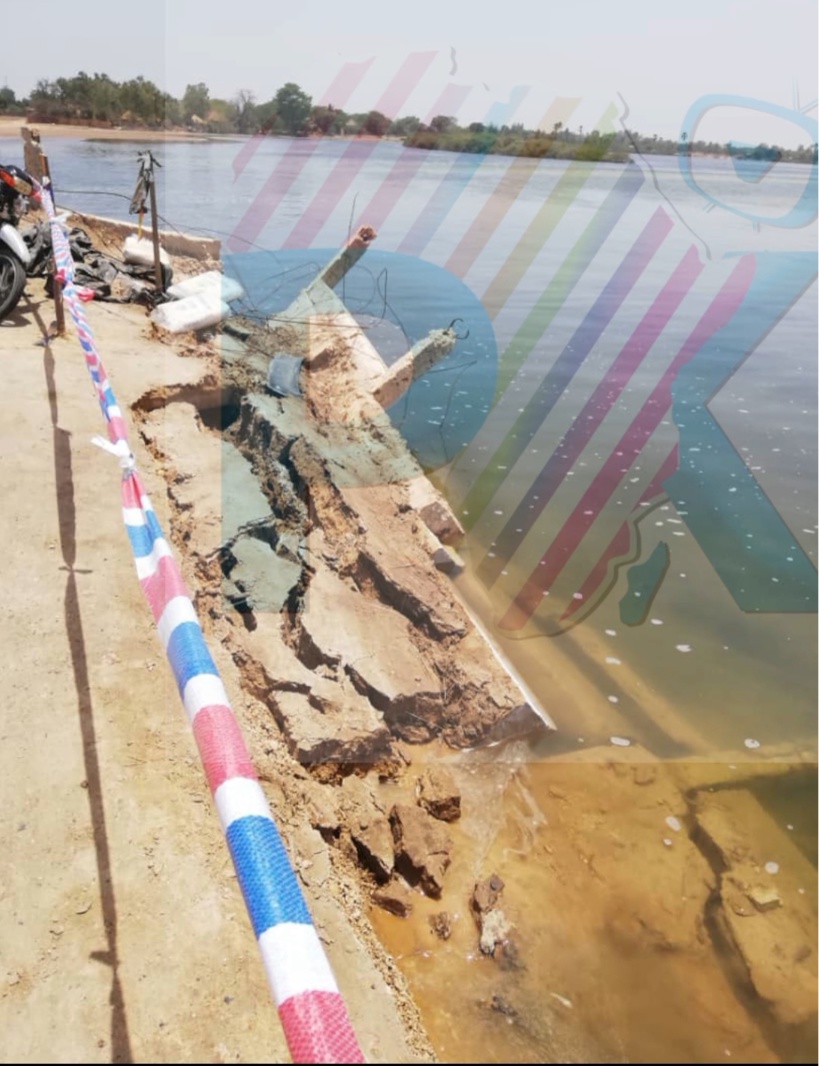 Fatick : Affaissement du Pont de Simal Fatick : Affaissement du Pont de Simal