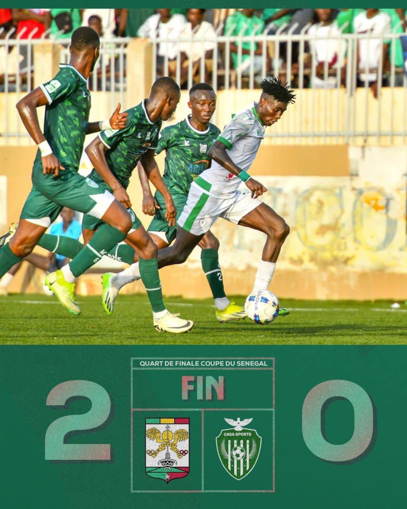 Coupe du Sénégal : Jaraaf domine Casa Sports, Férus Foot et Dial Diop FC s’affrontent, ce mercredi Coupe du Sénégal : Jaraaf domine Casa Sports, Férus Foot et Dial Diop FC s’affrontent, ce mercredi