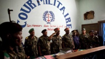 La Cour militaire de Kinshasa à l'ouverture du procès des huit policiers soupçonnés du meurtre de Floribert Chebeya, le 12 novembre 2010. AFP/GWENN DUBOURTHOUMIEU