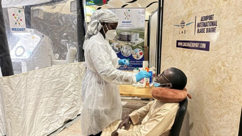 Test Covid_19: l'IRESSEF est bien présent à l'Aéroport International de Blaise Diagne pour les pèlerins Test Covid_19: l'IRESSEF est bien présent à l'Aéroport International de Blaise Diagne pour les pèlerins