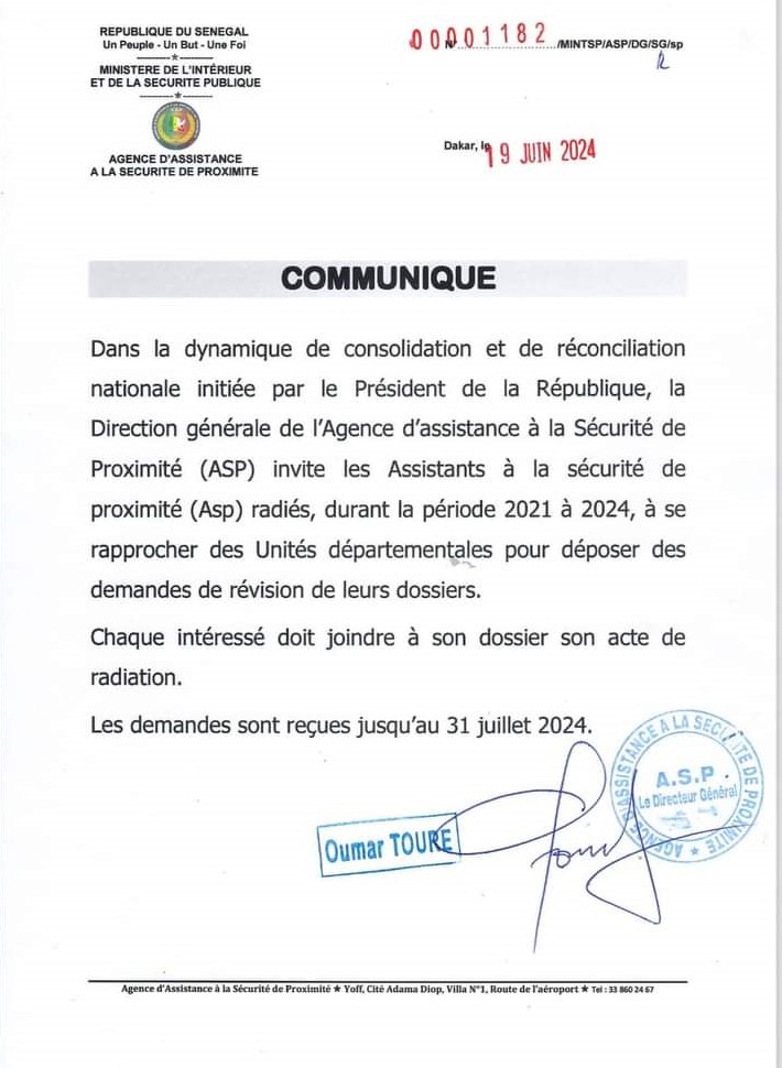 ASP : capitaine Touré rappelle tous les agents radiés ASP : capitaine Touré rappelle tous les agents radiés