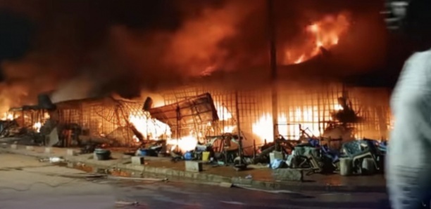 Fatick : le marché central ravagé par un incendie