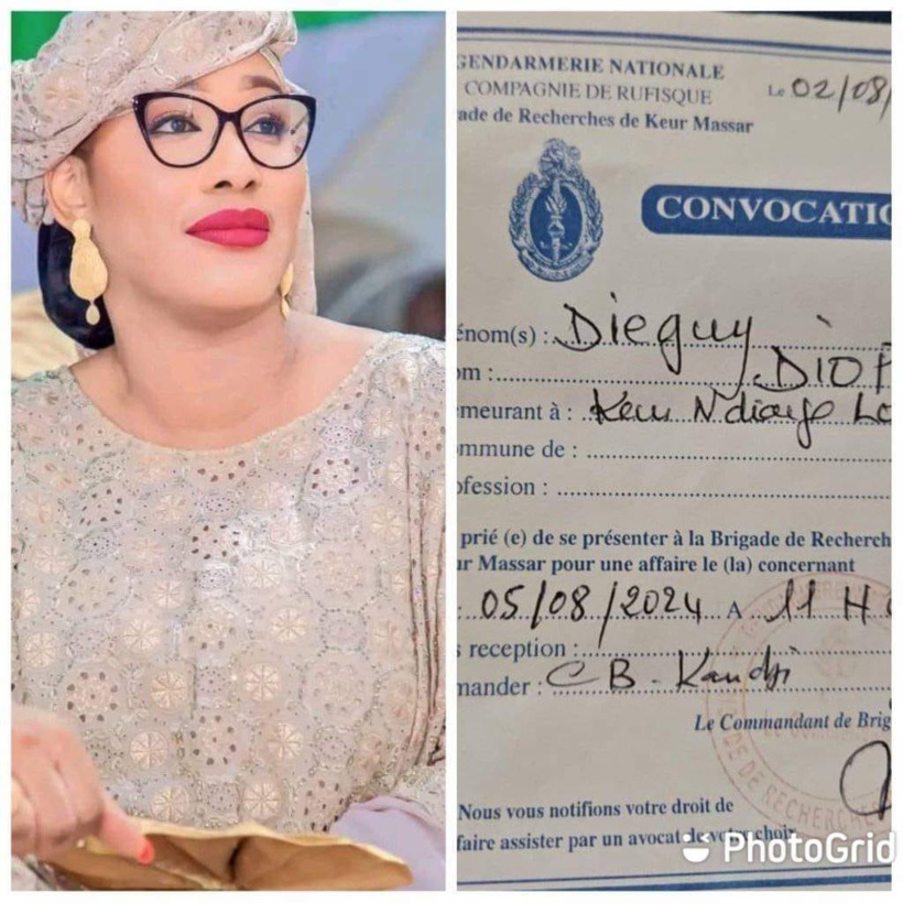 Dieguy Diop : « c'est pour ma passation de service que j'ai été convoquée à la gendarmerie » Dieguy Diop : « c'est pour ma passation de service que j'ai été convoquée à la gendarmerie »