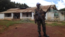 Un soldat congolais de la Minusca à Bria. RFI / Laurent Correau
