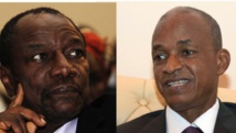 Alpha Condé (g.) et Ceillou Dalein Diallo (d.). AFP/Reuters