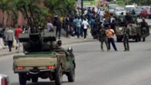 Militaires ivoiriens à Bouaké dans le centre du pays