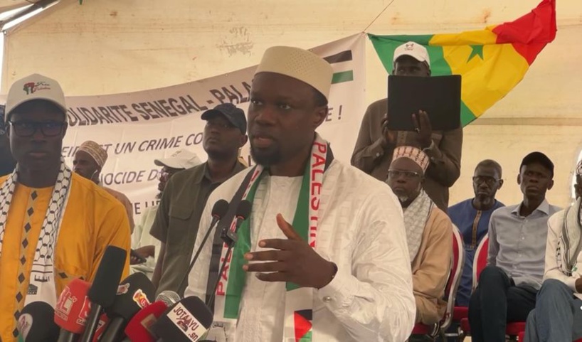 Cause palestinienne : Ousmane Sonko dénonce le silence de certains "pays musulmans" et appelle à "l'isolement d'Israël" Cause palestinienne : Ousmane Sonko dénonce le silence de certains "pays musulmans" et appelle à "l'isolement d'Israël"