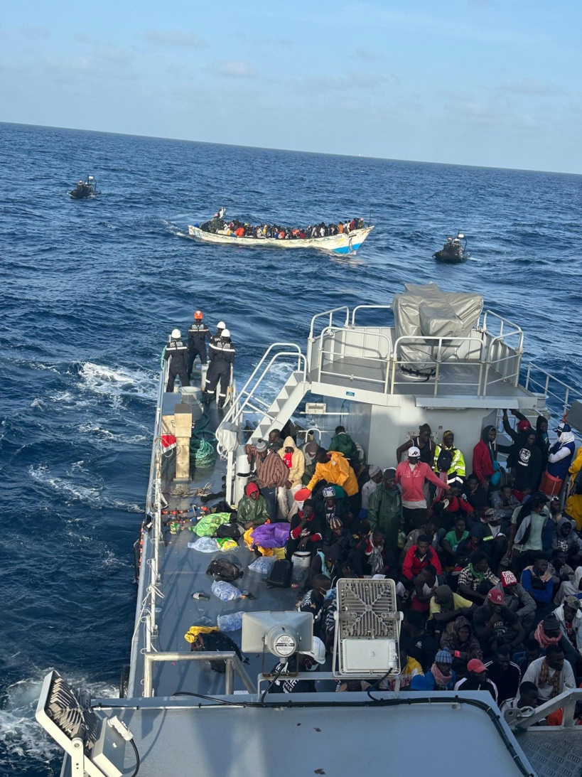 Émigration irrégulière: 421 candidats, dont 20 enfants, interceptés par la marine nationale Émigration irrégulière: 421 candidats, dont 20 enfants, interceptés par la marine nationale
