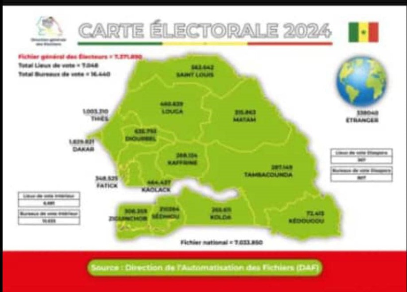 Elections législatives 2024 : présentation carte électorale et répartition par région Elections législatives 2024 : présentation carte électorale et répartition par région